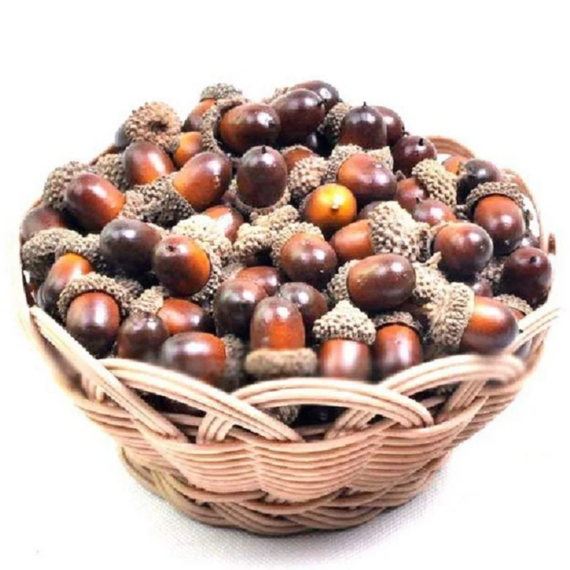 Промо-акция! 20 шт. искусственные желуди для осеннего дисплея Свадебная вечеринка