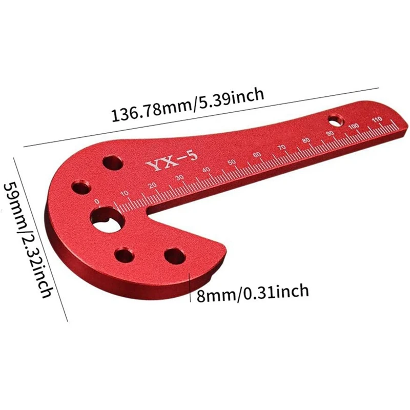 

Center Finder Line Gauge 45 Degree Right Angle Line Gauge Carpenter Ruler,Aluminum Alloy Woodworking Center Scribe
