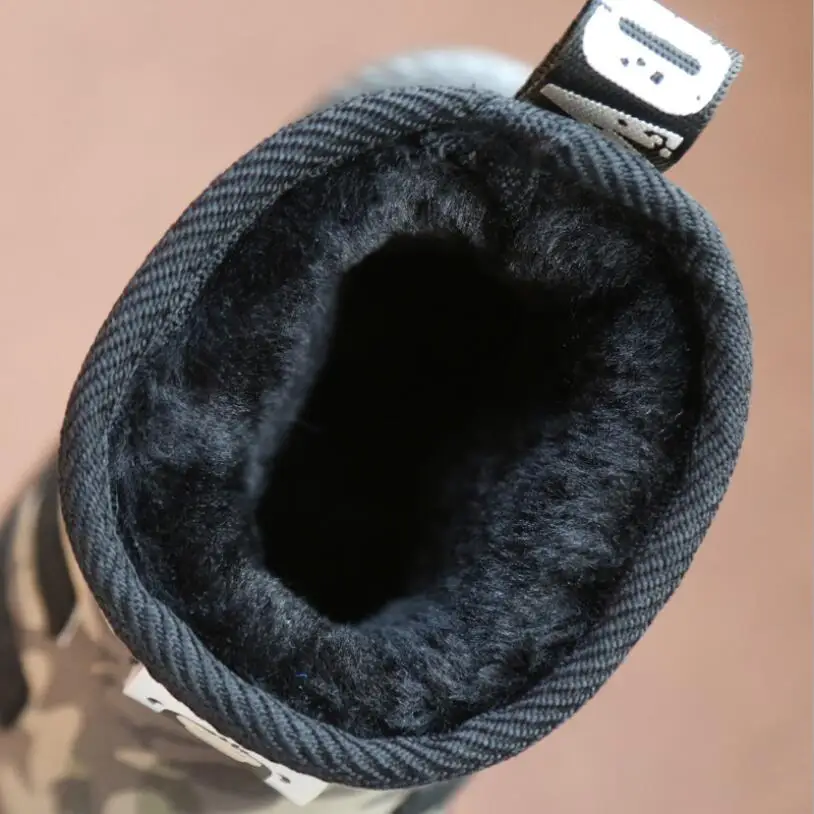 Детские зимние ботинки детские для мальчиков плюшевая теплая хлопковая обувь