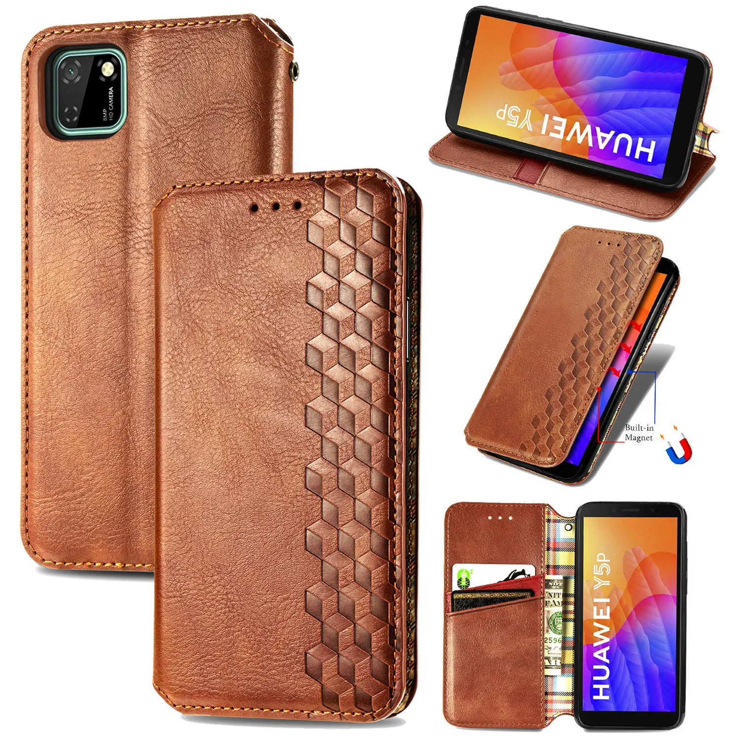 

Magnetic Flip Leather Wallet Case For Huawei Honor 9A 9S 30 30S P40 Lite E Pro Y5P Y6P Y7P Y8P Y8S P Smart 2020 Phone Bag Cover