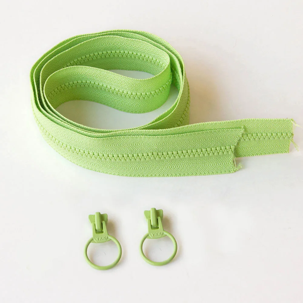 F 1 meter YKK 3# Resin Zipper Coil Zippers For Sewing Long Zipper DIY Bag zipppers Patchwork Accessories Ring - Цвет: F