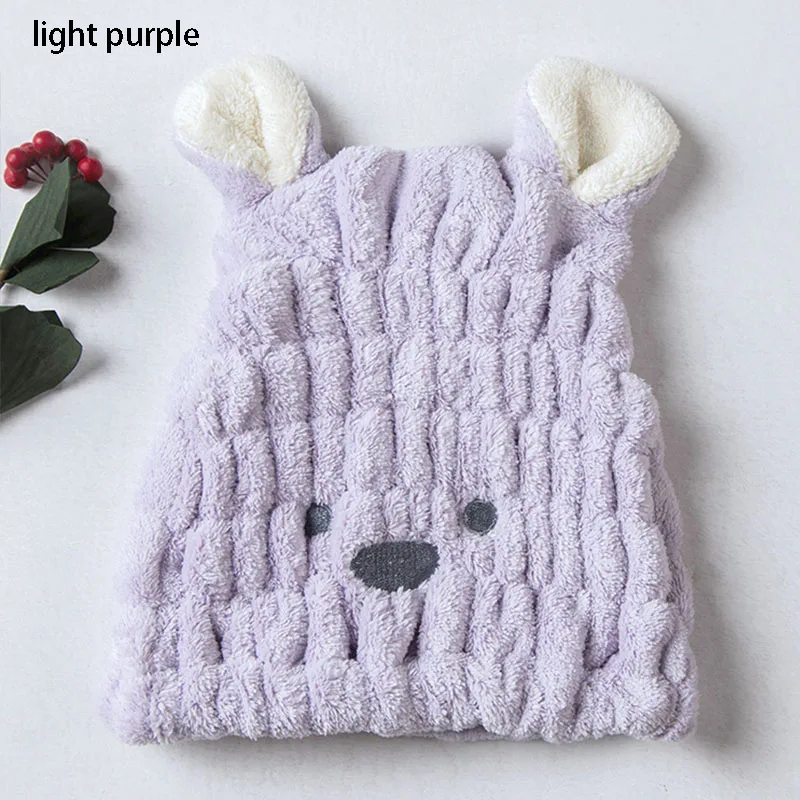 Эластичная шапочка для волос с мультяшным рисунком 1 шт. коралловый бархат 25*20 см