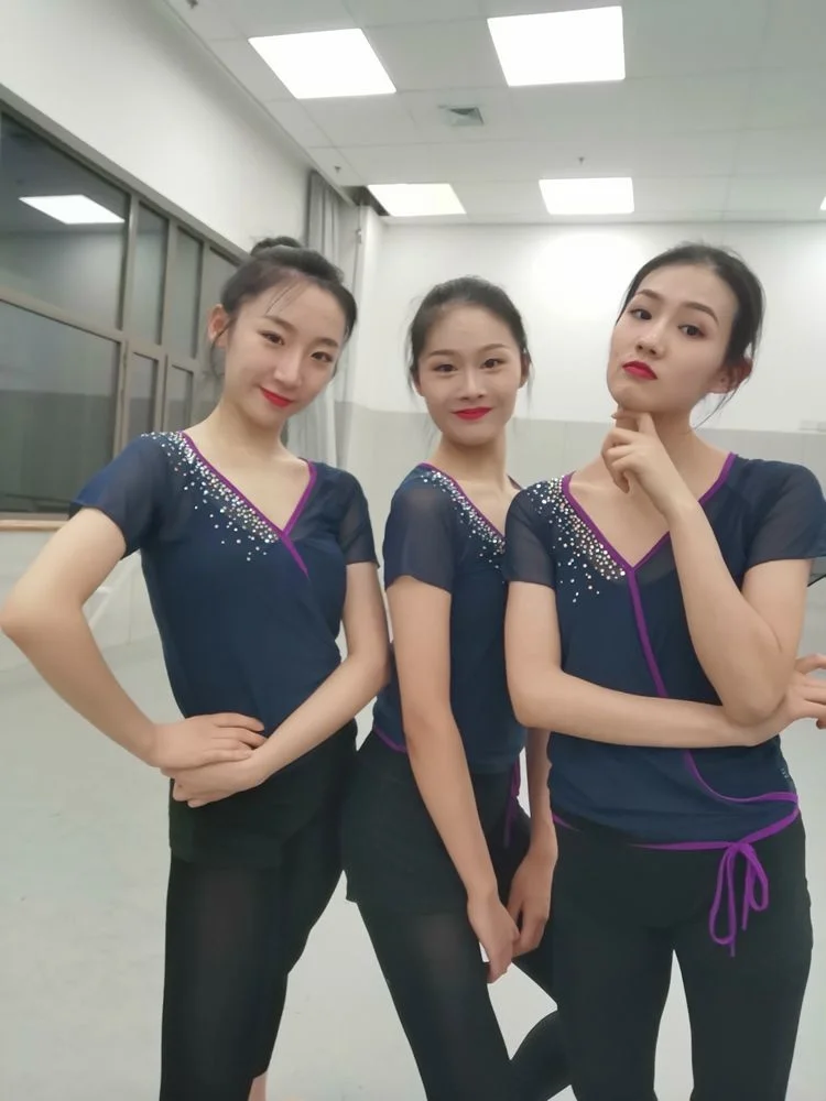 

Classical Dance Practice Clothes Women's Tops Adult Slim Body Performance Gauze Clothes Ballet Art Examination Teacher Training