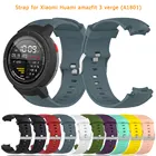 Ремешок силиконовый для смарт-часов Xiaomi Huami Amazfit verge 3 A1801, сменный водонепроницаемый спортивный браслет