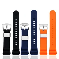 silicone watchband for srp777k1 srp777j1 skx011j1 wrist straps with steel loop 20 22mm diving waterproof watch bracelet