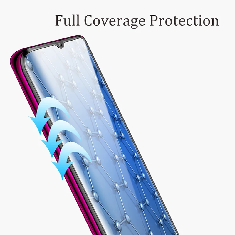 KEYSION Tempered Glass For Xiaomi Mi 9T 9 SE A3 Screen Protective Glass Film Full Cover for Redmi Note 10 9 Pro Max K20 8 8A 7A