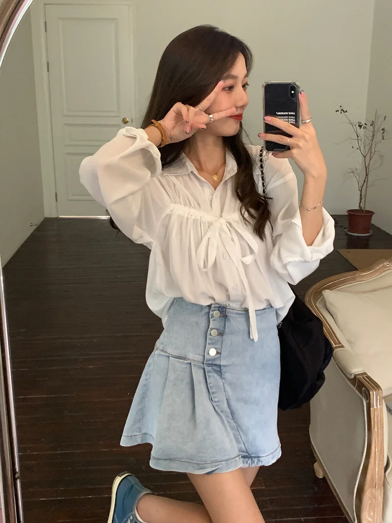 Рубашка женская с длинным рукавом тонкая зеленая Солнцезащитная рубашка