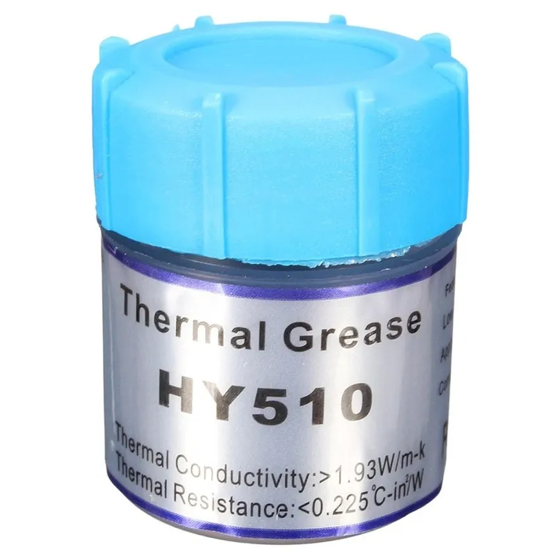 10g ! HY510 CPU Cooling and Thermal Grease Compound Paste Heatsink Fan GPU LED Components Silver Silicone Repair Tool | Обустройство