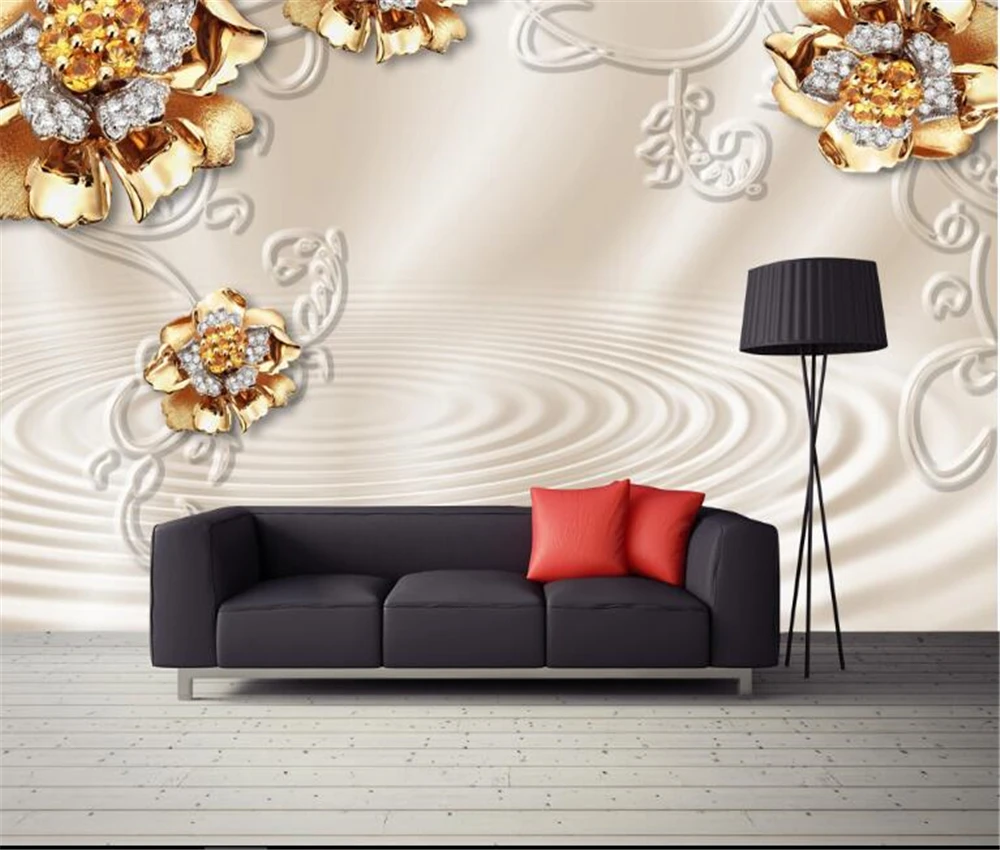 

3d-фон beibehang для телевизора, гостиной, спальни, украшение для дома