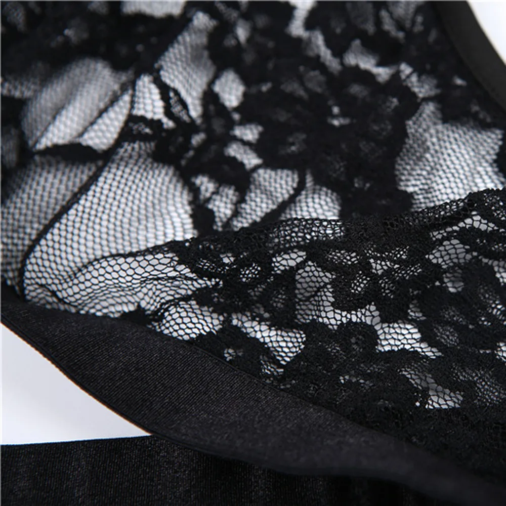 

Women Hollow Out Underwear Lace Halter Bra Sleepwear Erotic Lingerie Sexy Costume Perspective Porno Temptation Lenceria Teddy