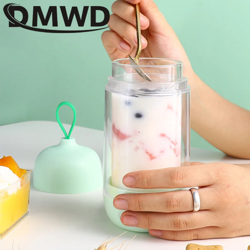 DMWD USB портативная мини-Йогуртница автоматическая сделай сам стакан для лайнера