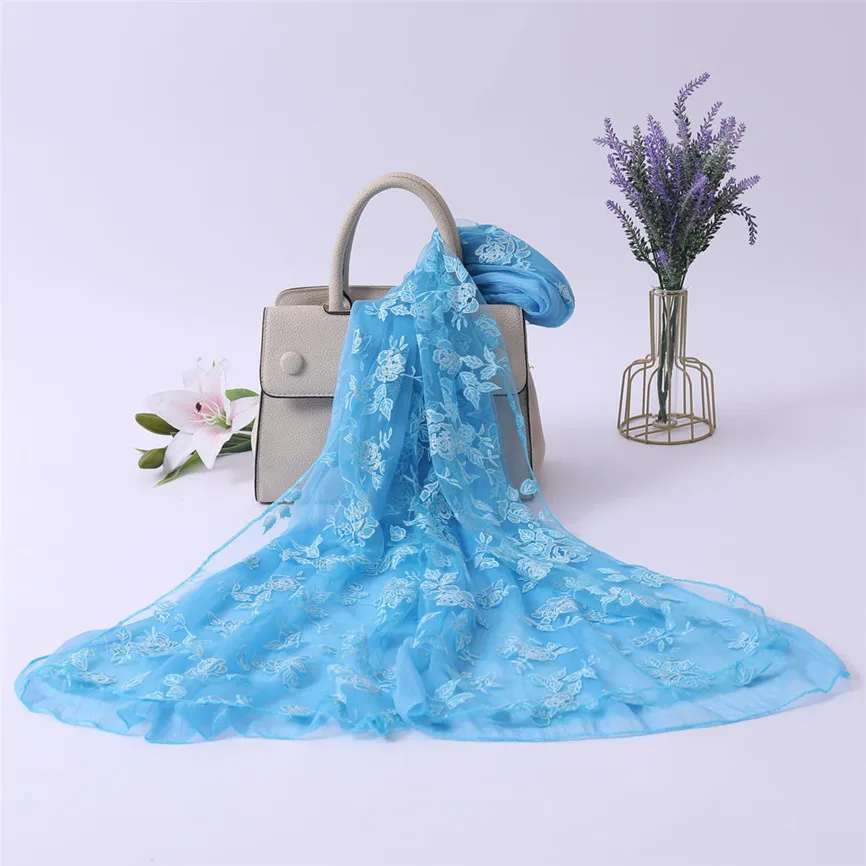 Мягкий Шифоновый Шарф женский шарф с градиентным принтом модный качественный