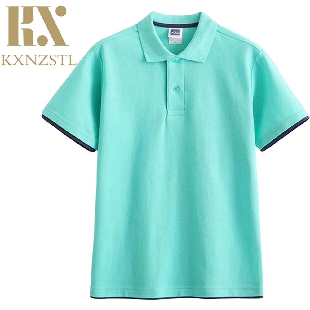 

Man Polo Shirts Summer Fashion Casual Daily Wear Soft футболка мужская Shirt Short-Sleeved Stand Collar Solid Clothing KXNZ127