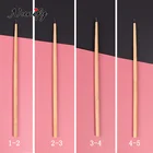 Вентиляционные иглы Nunify, 1 комплект, 4 шт., с деревянным держателем, для изготовленияремонта париков на сетке, парик для волос, завязывание узлов спереди, наборы крюков