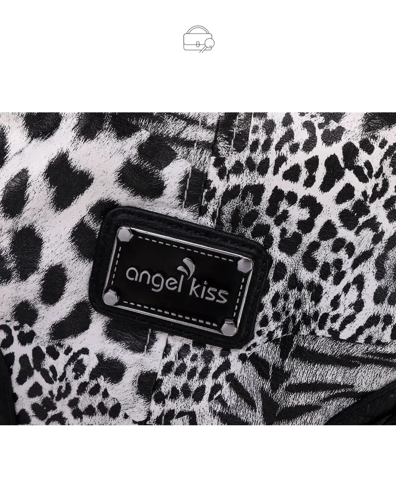 Angelkiss женская сумка-хобо модная леопардовая сумка на плечо Большая вместительная сумка-тоут сумка с ручкой сверху сумка-шоппер пакет