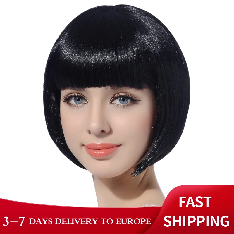 Бесплатная красота короткие прямые синтетические блонд розовый красный черный