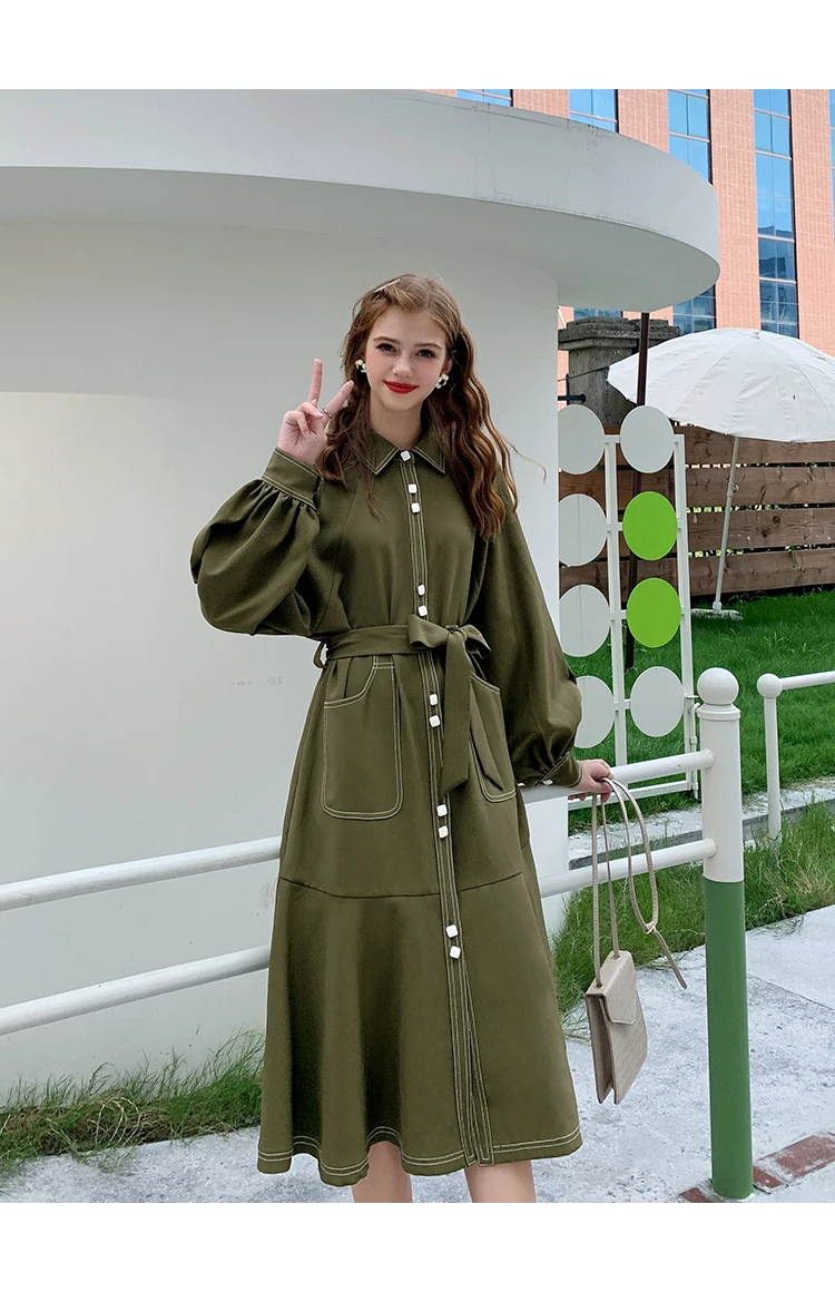 Винтажный однобортный Женский Тренч винно-красного цвета, осенне-зимнее модное длинное пальто с отложным воротником и поясом, повседневная женская верхняя одежда