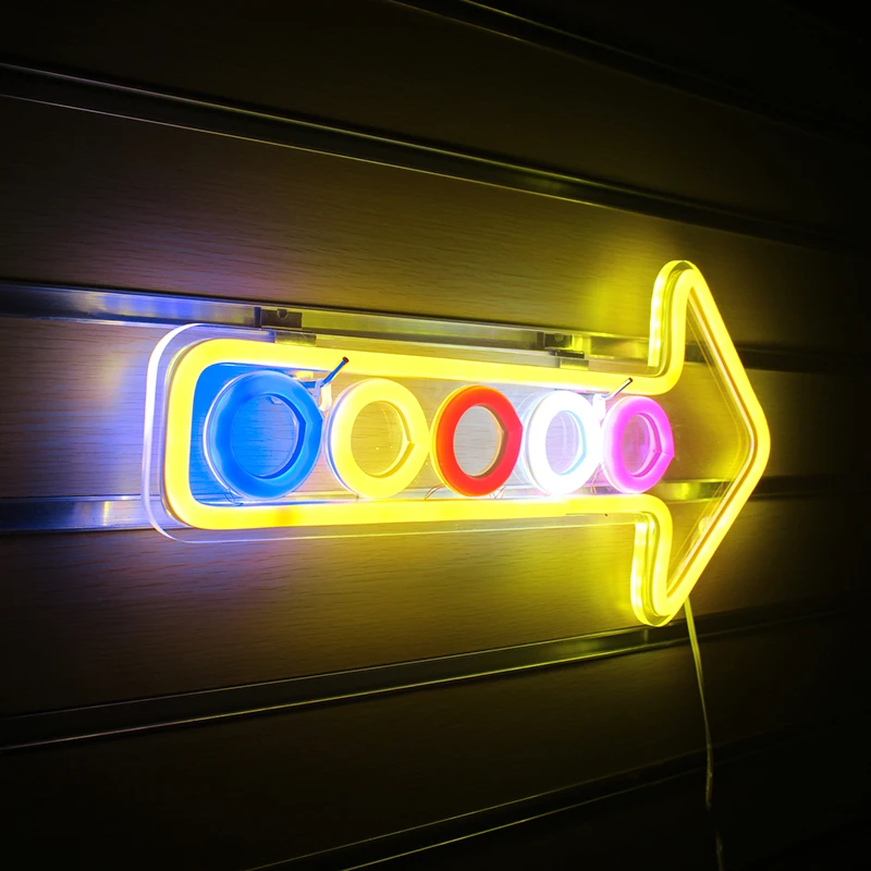 Wanxing светодиодный неоновый светильник вывеска питание от USB в форме стрелки