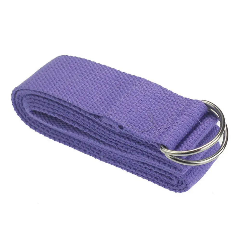 

180cm Sport Yoga Strap Durable Cotton Exercise Straps Adjustable D-ring Buckle Gives Flexibility For Yoga Stretching Pilates