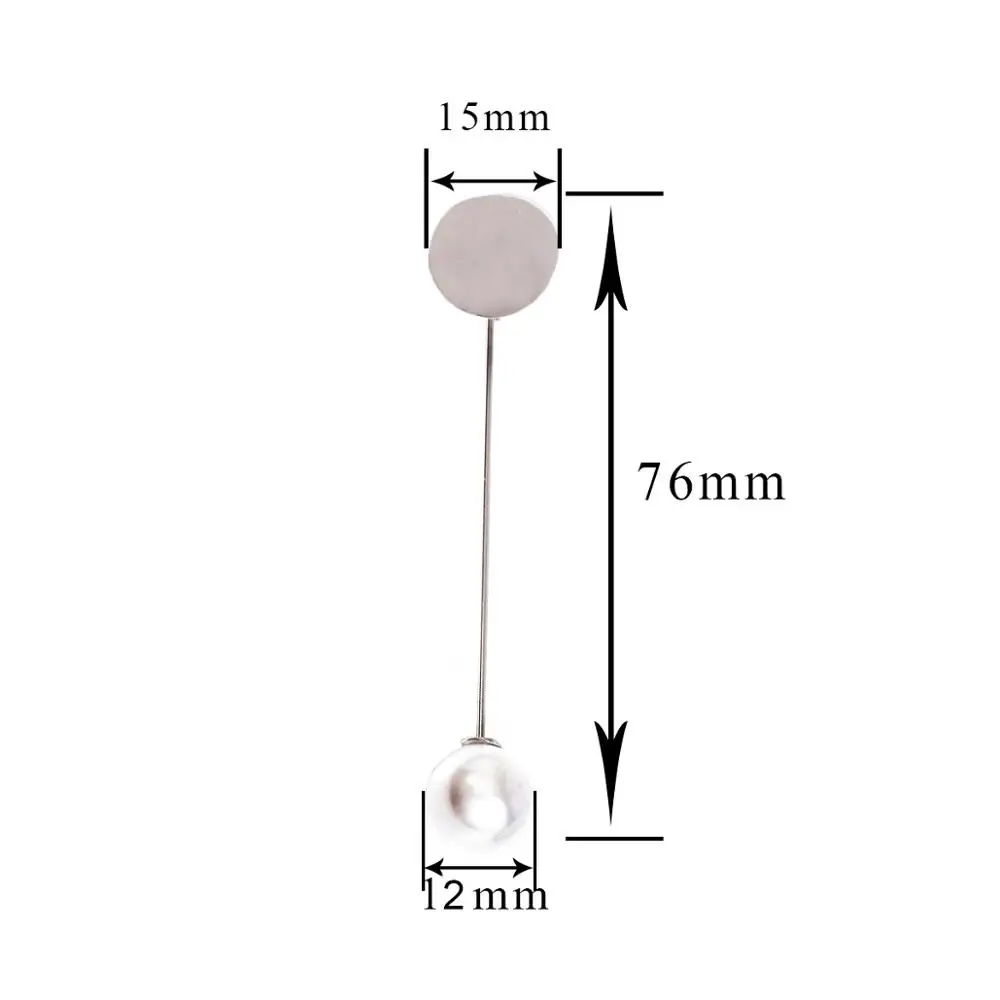 10 шт. броши с родиевым жемчугом|Ювелирная фурнитура и компоненты| |