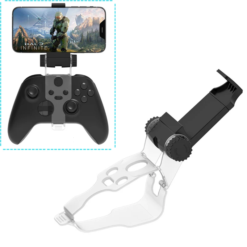 

For Xbox One S X Controller Holder Support Adjustable Clip Game Accessories Phone Clamp Mount for iPhone Android Stand