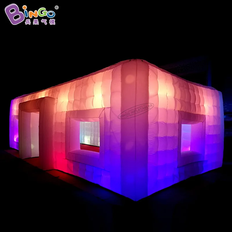 Verkauf Riesen 9,5 X5x 3,7 Meter Aufblasbare Led Beleuchtung Zelt Für Outdoor/Hochzeit Verwenden 31ft Aufgeblasen Event Zelt