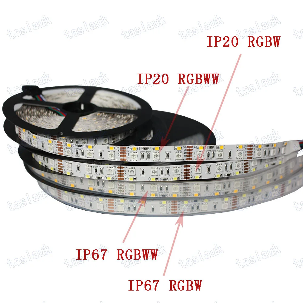 Светодиодная лента RGBW WW RGBCCT 5050 RGB 2835 теплый белый/белый 12 В 5025 cct двухрядная 120