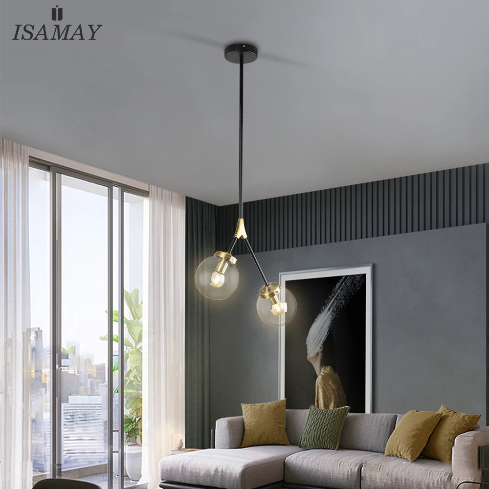 Стеклянные подвесные светильники в скандинавском стиле креативная Подвесная