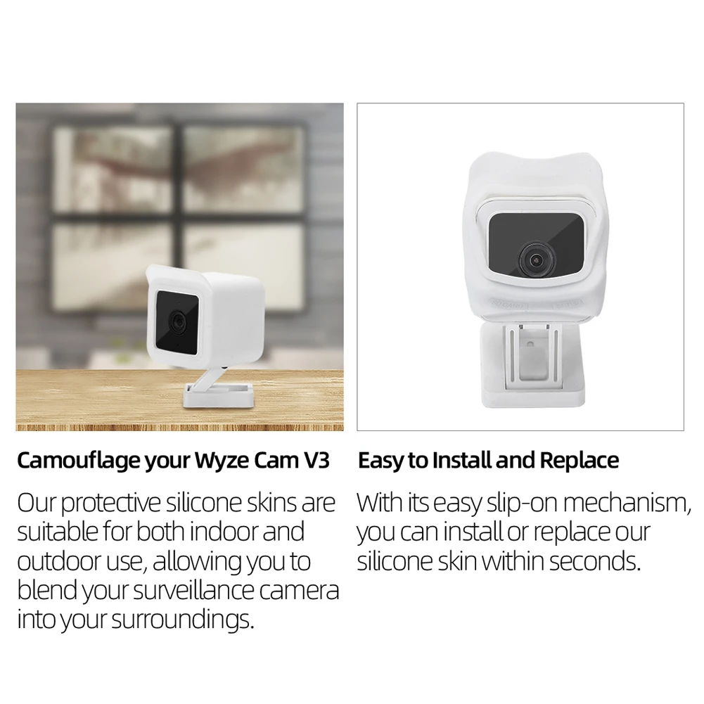 Силиконовый чехол для уличной камеры видеонаблюдения 2 шт. подходит Wyze Cam V3