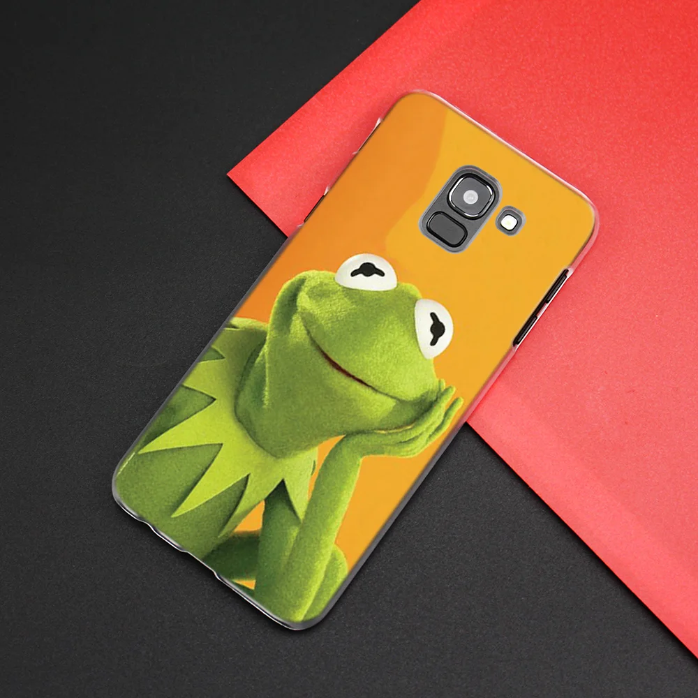 Лягушонок Кермит чехол для samsung Galaxy A50 A80 A70 A60 A40 A30 A20 A20e A10 A9 A7 A6 плюс Note 8 9 10 Pro