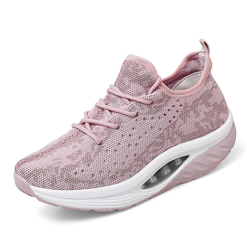 Women Tennis Shoes Breathable Mesh Soft Woman Sports Shoes Lace-up Female Footwear Outdoor Jogging Walking Sneakers Flats Shoes
