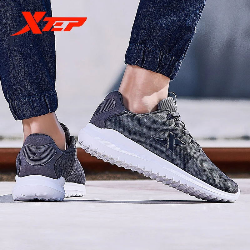 Xtep мужские кроссовки для бега новинка сезона весна лето 2019 дышащая Нескользящая