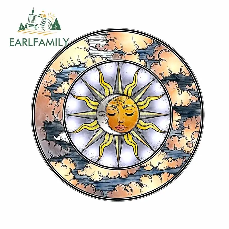 EARLFAMILY 13 см x 12 9 для солнца Луны автомобильная наклейка на бампер окклюзия