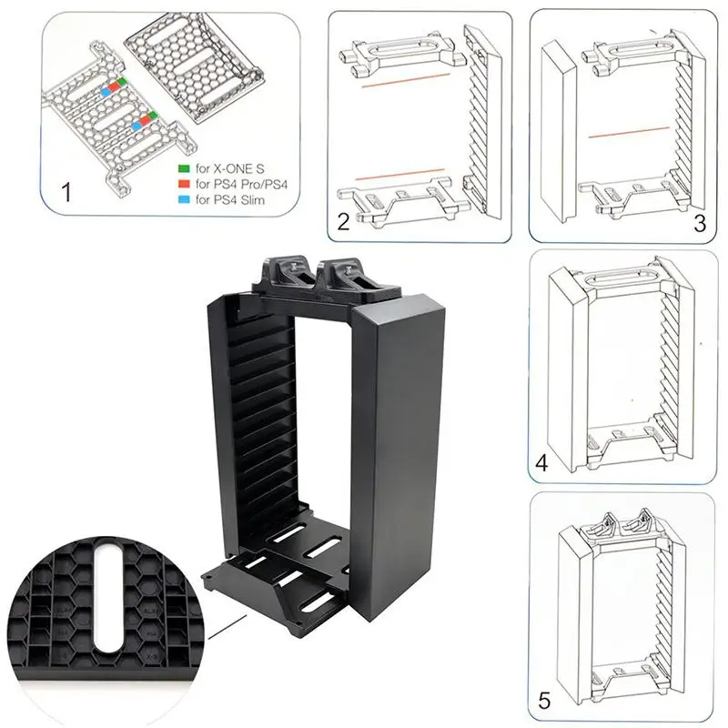 game discs for sony ps4 slim pro console playstation play station ps 4 x box xbox one s stand controller control support holder free global shipping