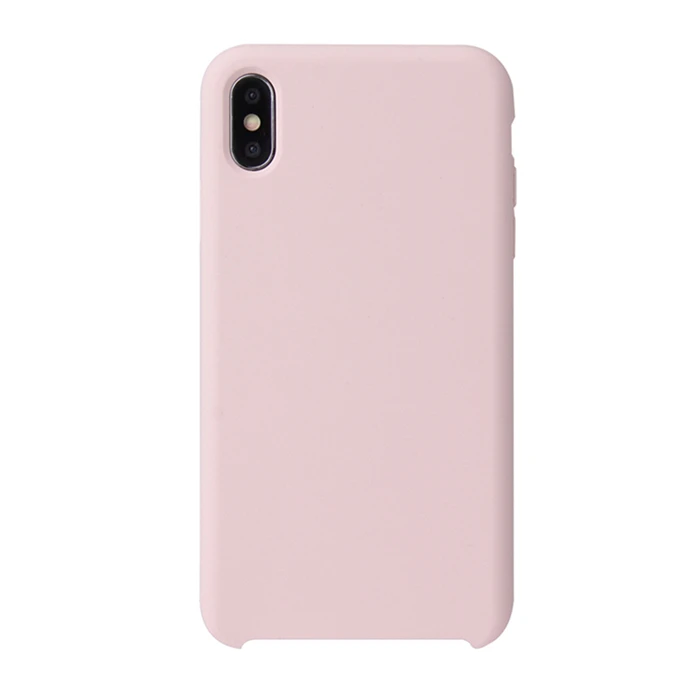 4-Sand pink G чехол, Модный Чистый жидкий силиконовый чехол для телефона для iPhone X, iPhone Xs, мягкий чехол для телефона для iPhone XR, iPhone XS MAX, чехол для телефона - Цвет: 4-Sand pink