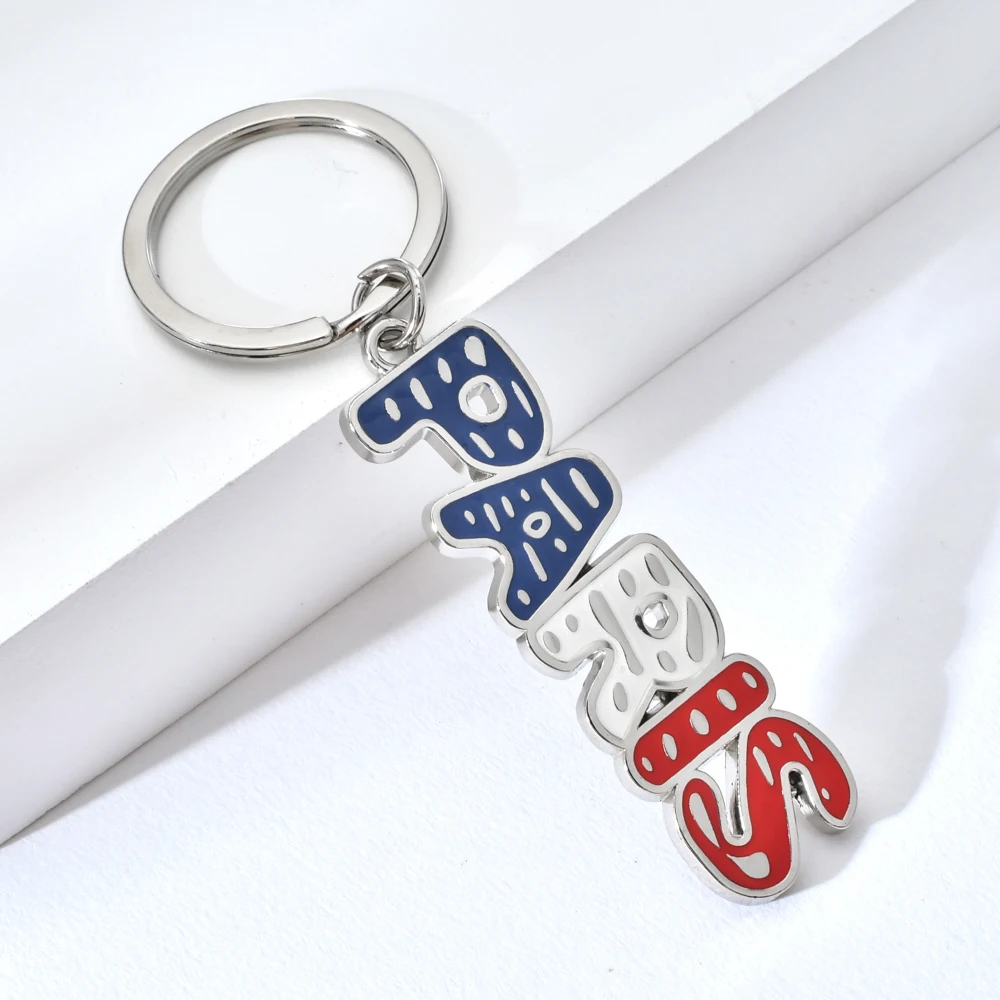 Оптовая продажа Париж разноцветные Alphabat Сувенирный брелок для ключей Франция