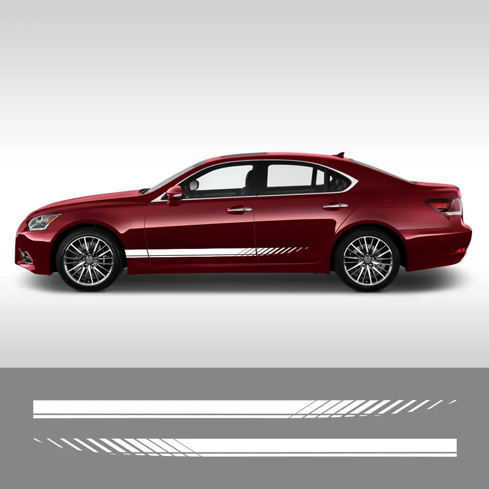 

Car Door Side Skirt Stickers For Lexus CT200H ES FSPORT GS GX 400 IS LS LX NX RX 300 330 UX Vinyl Decor Decals Auto Accessories