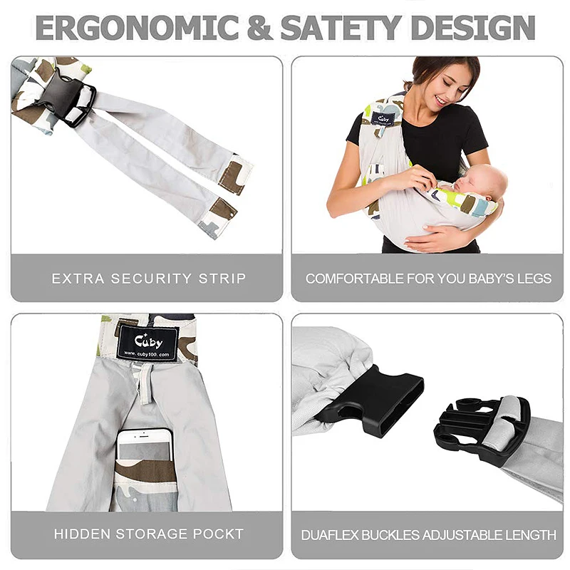 люлька переноска для новорожденных доставка Детские слинги на лямках с принтом