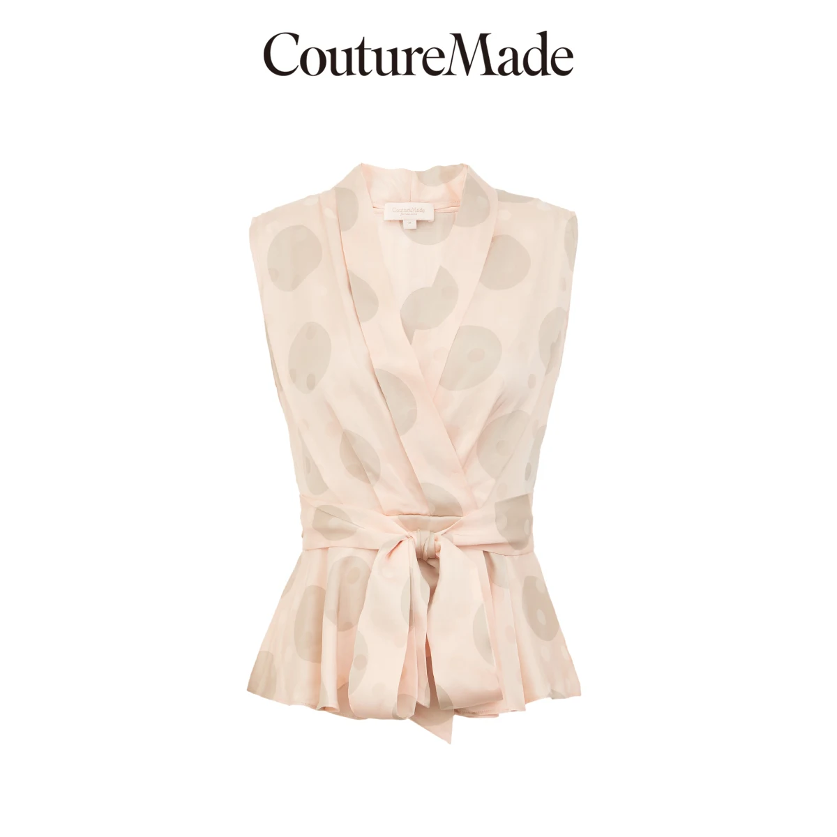 

Vero Moda CoutureMade Women's V-neckline Polka Dots Chiffon Shirt | 31926Y506