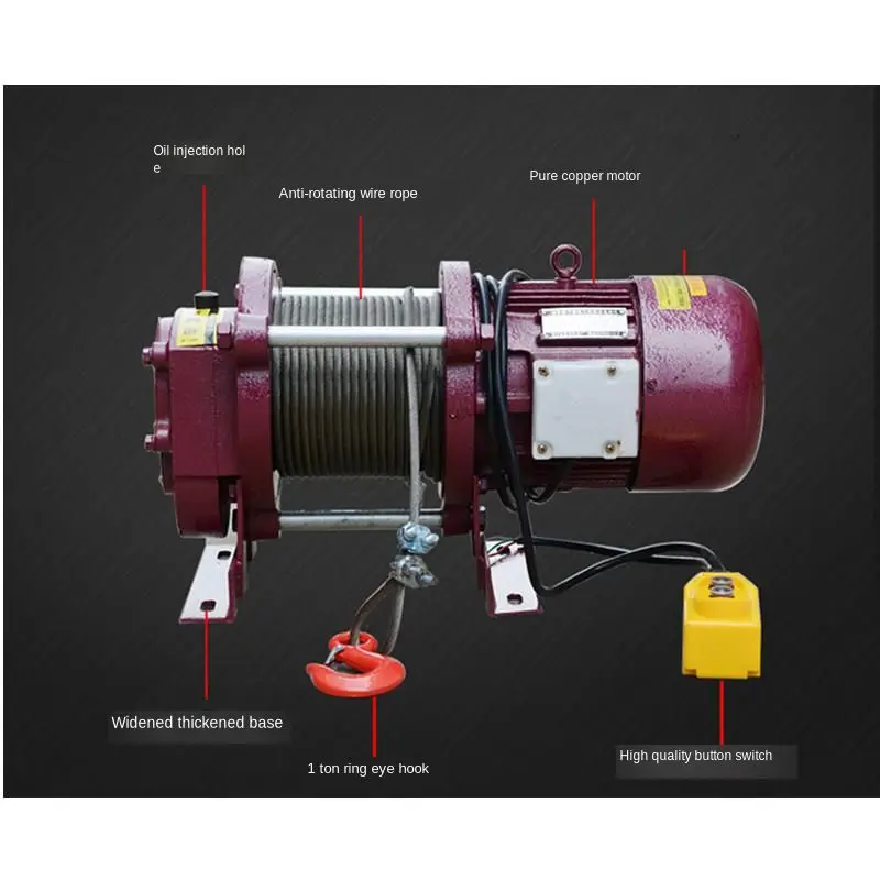 380V Multi-function electric hoist high speed 35 m/min small crane lifting weight: 400KG to 800KG | Инструменты
