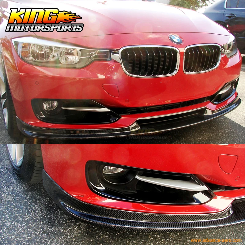 Fit For 2012-2015 BMW F30 3-Series 4Dr HM Style Front Bumper Lip Carbon Fiber CF | Автомобили и мотоциклы