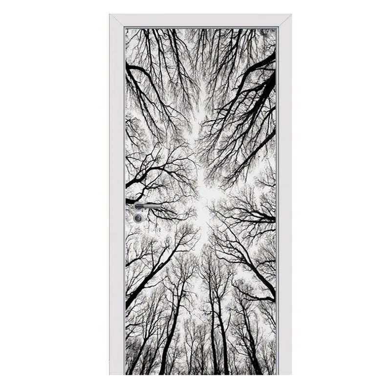 Branches Scary Rooms Tunnel Corridor Stickers 3D Bedroom Living Room Door Poster Mural Home Decor Decals Factory Supply | Дом и сад