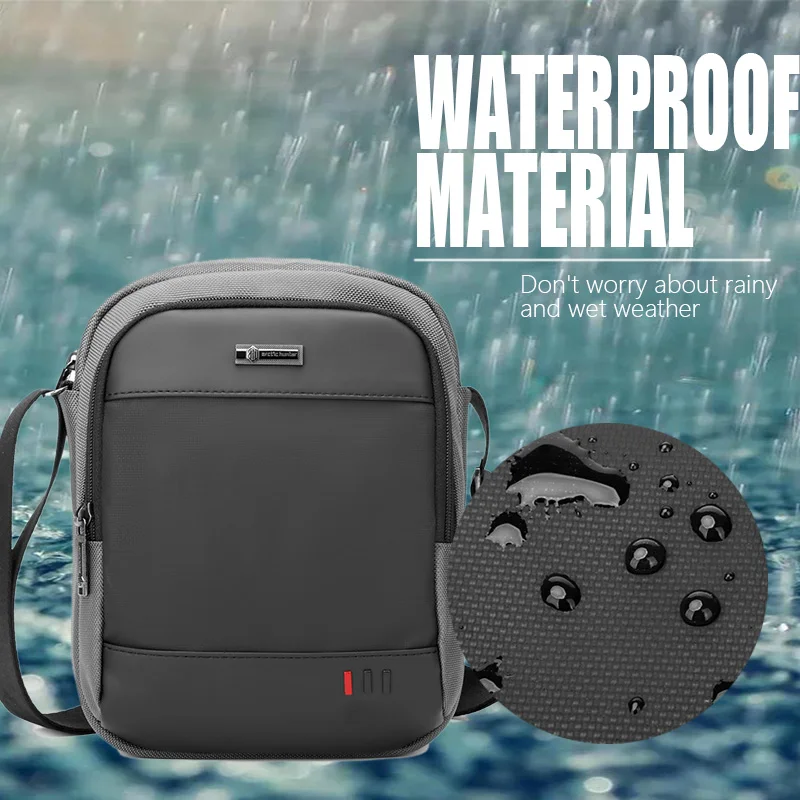 ARCTIC HUNTER деловая короткая мужская сумка через плечо подходит для Ipad 8 дюймов