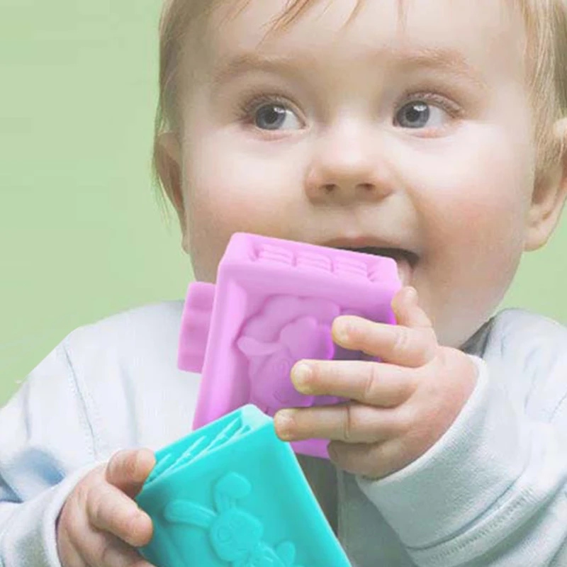 

Baby Vinyl Squeeze Blocks Parent-child Interactive Game Enlightenment Early Education Bathing Toy Infant Gift