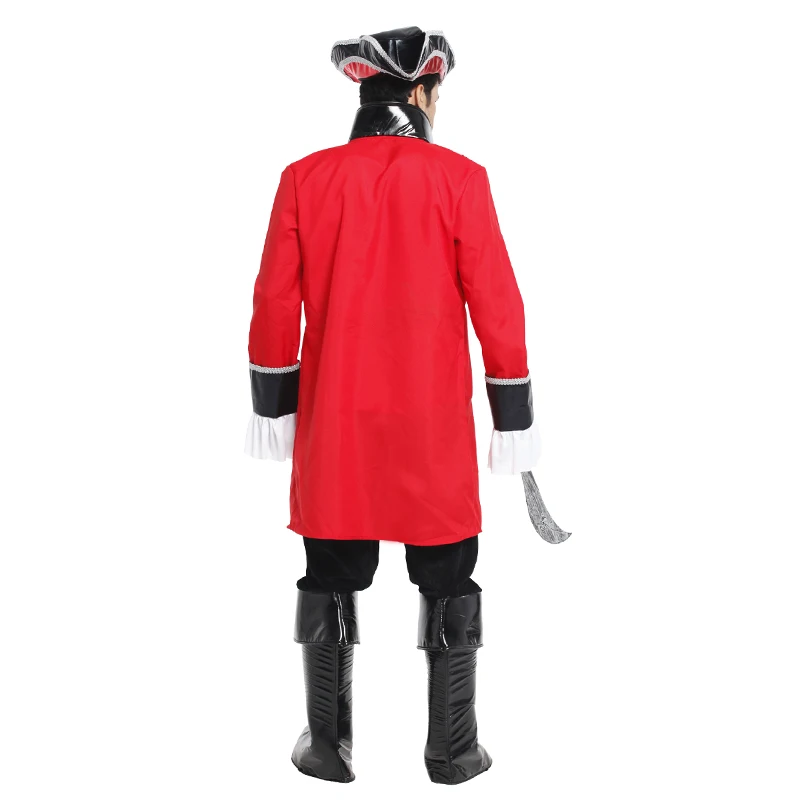 Пиратский капитан для косплея костюмы с обувью шляпа на Хэллоуин Рождество