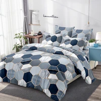 geometric plaid duvet cover queen nordic gradient marble print bedding sets double king quilt covers bedclothes no bed sheet