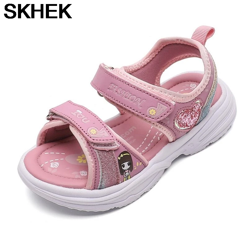 

SKHEK Summer Children sandals for girls,4-12 years boys kids beach shoes fashion toddlers sandalias EUR size 26-37