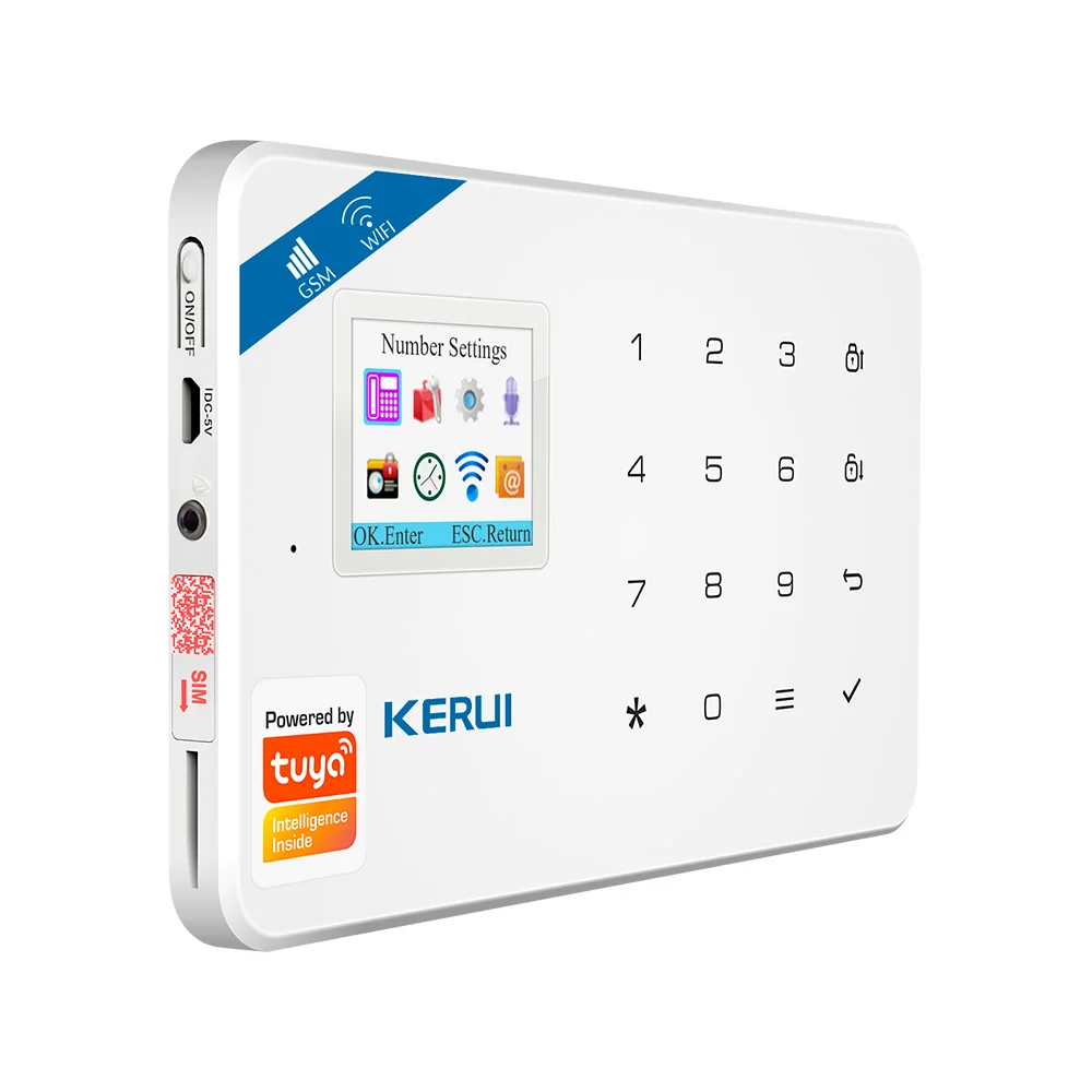 Домашняя охранная сигнализация KERUI Tuya W181 с Wi-Fi GSM 2 МП | Безопасность и защита