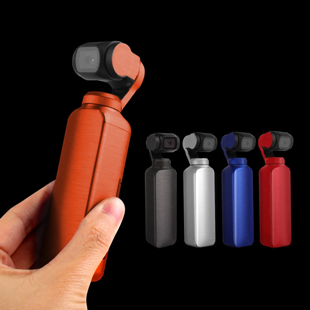 New Camera Sticker Skin Waterproof Metallic Color Anti-scratch DIY Brushed Texture PVC Solid Gimbal For DJI OSMO Pocket | Электроника