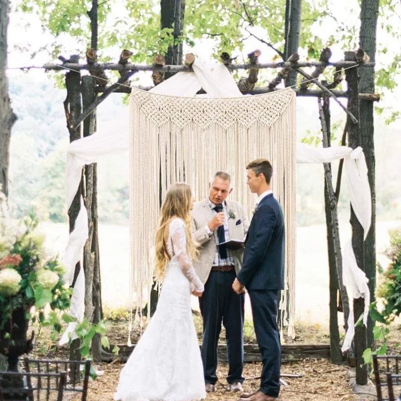 

Ручной работы в стиле «Бохо настенный гобелен эстетическое номер Декор гобелен из макраме богемном стиле Свадебные вечерние аксессуары дл...